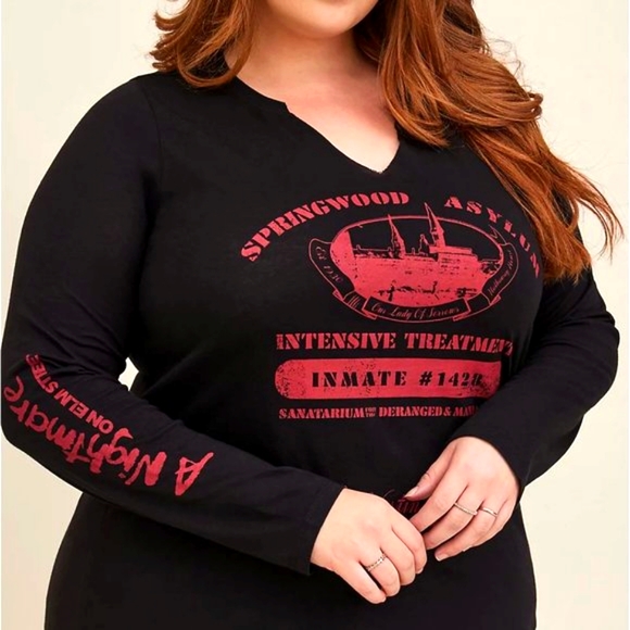 🎃NWT VINTAGE TORRID TEE - FREDDY KRUGER NIGHTMARE ON ELM STREET - HALLOWEEN 3X - Picture 7 of 10